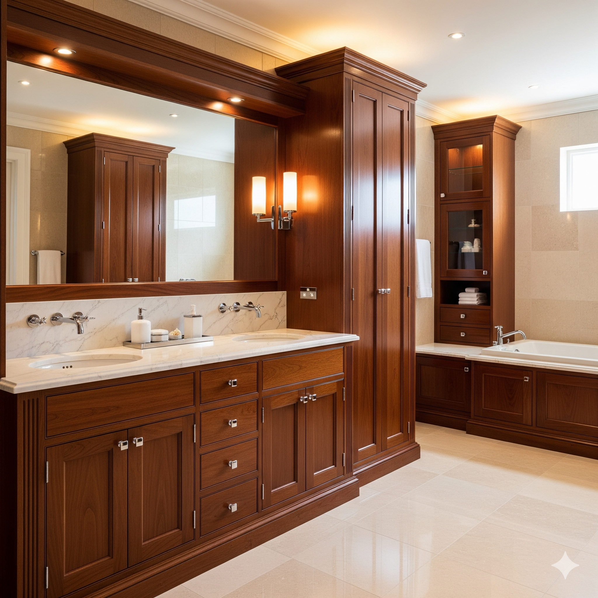 Beautifully revived kitchen cabinets